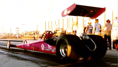 Auto Racing Paso Texas Area on Shirley Muldowney Pulling Up To The Line At El Paso Dragway